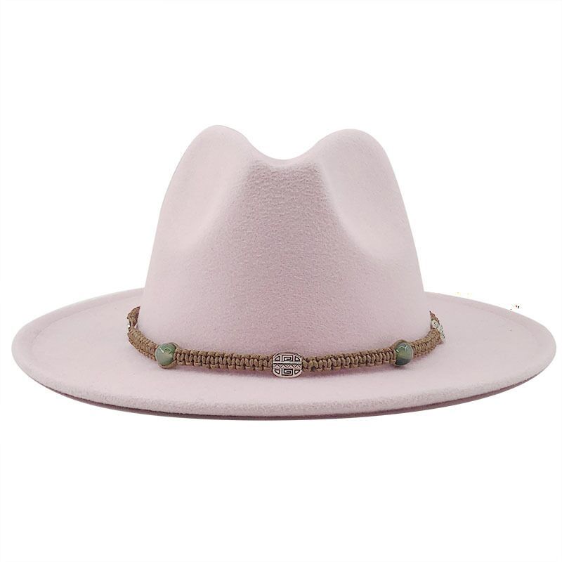 MAXIMILIAN Men's Felt Fedora Hat in Pink