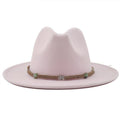 MAXIMILIAN Men's Felt Fedora Hat in Pink