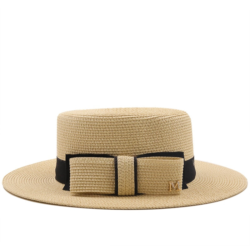 RENATA Straw Boater Hat