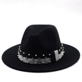 DAVINA Fedora Hat in Black