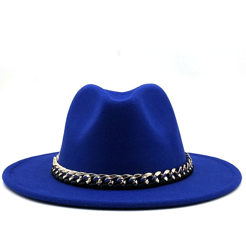 ARIELLA Fedora Hat in Blue