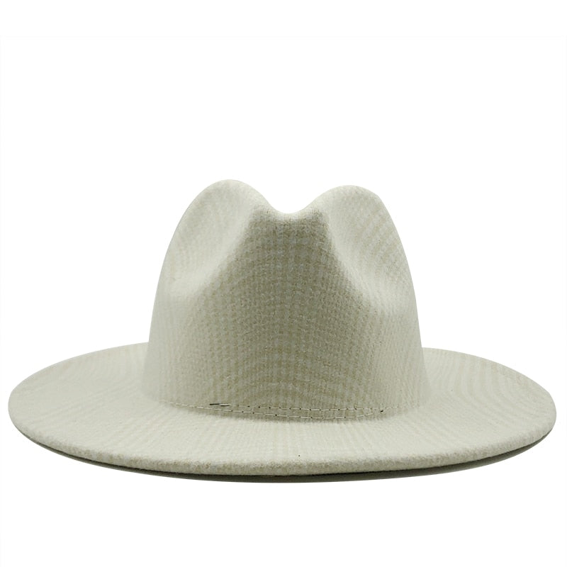 HENRY Men's Felt Fedora Hat in White