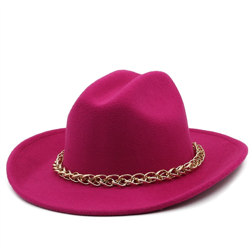 SARAHA Fedora Hat in Rose