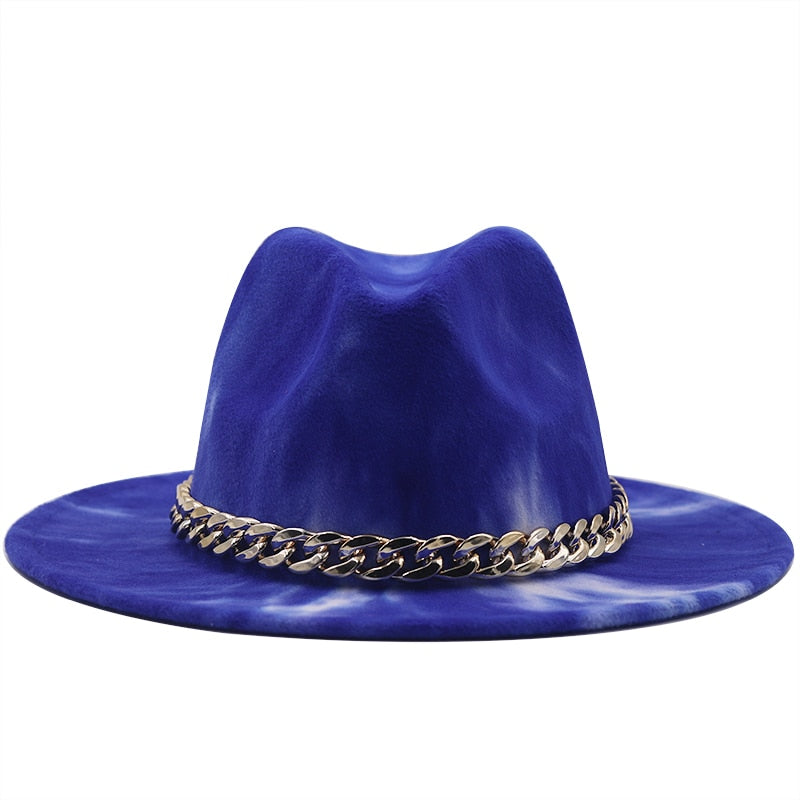 SOLANA Fedora Hat in Blue