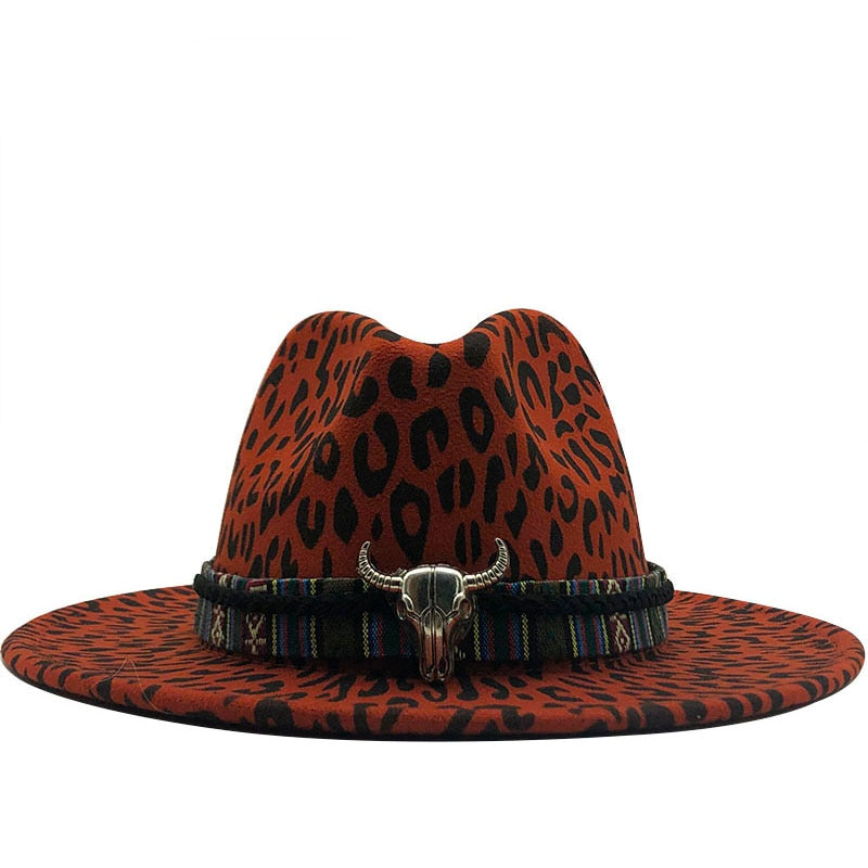 YULIA Fedora Hat in Red