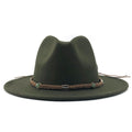 MAXIMILIAN Men's Felt Fedora Hat in Green