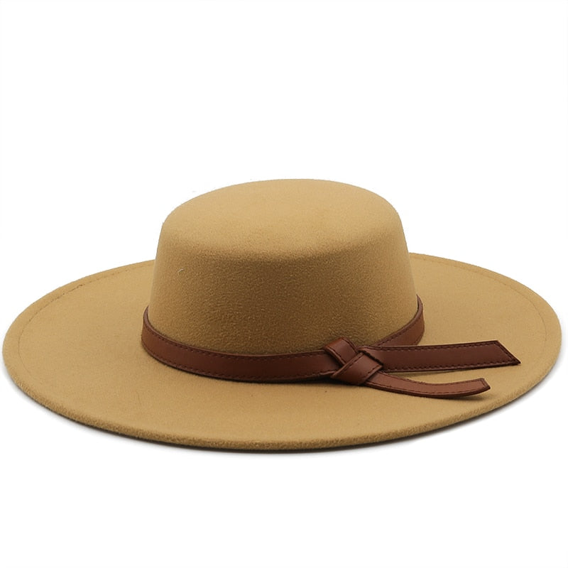ELENAL Fedora Hat in Tan
