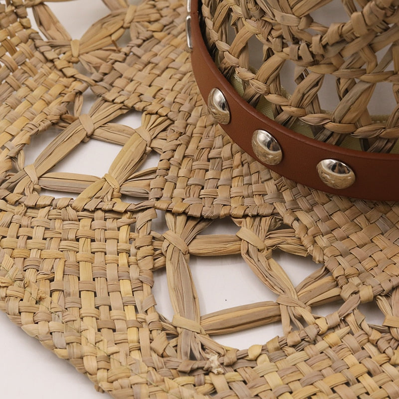 GUTHRUM Men's Straw Cowboy Hat