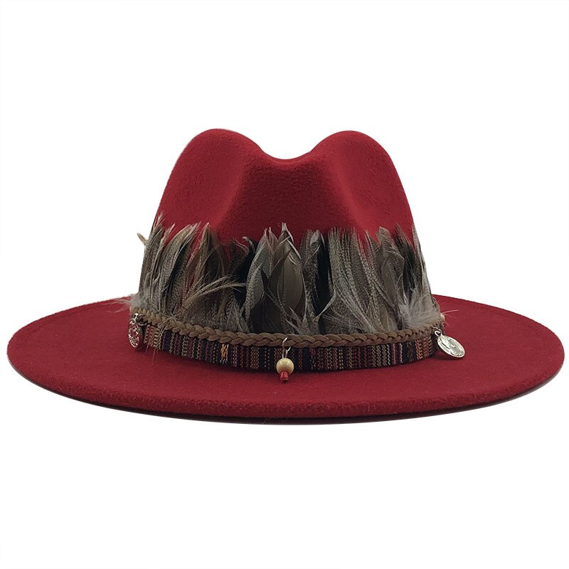 RUBY Fedora Hat in Red