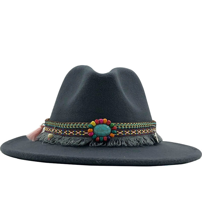 ERIN Fedora Hat in Deep Grey
