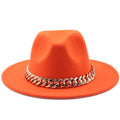 ESTELLA Fedora Hat in Orange