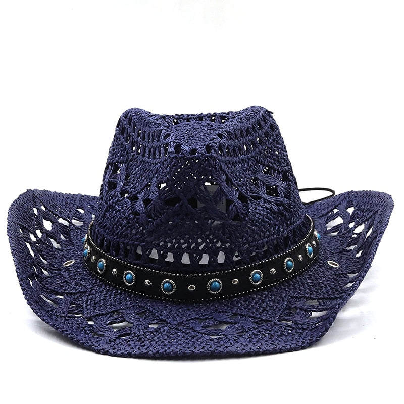 ROYOKA Cowboy Hat in Blue