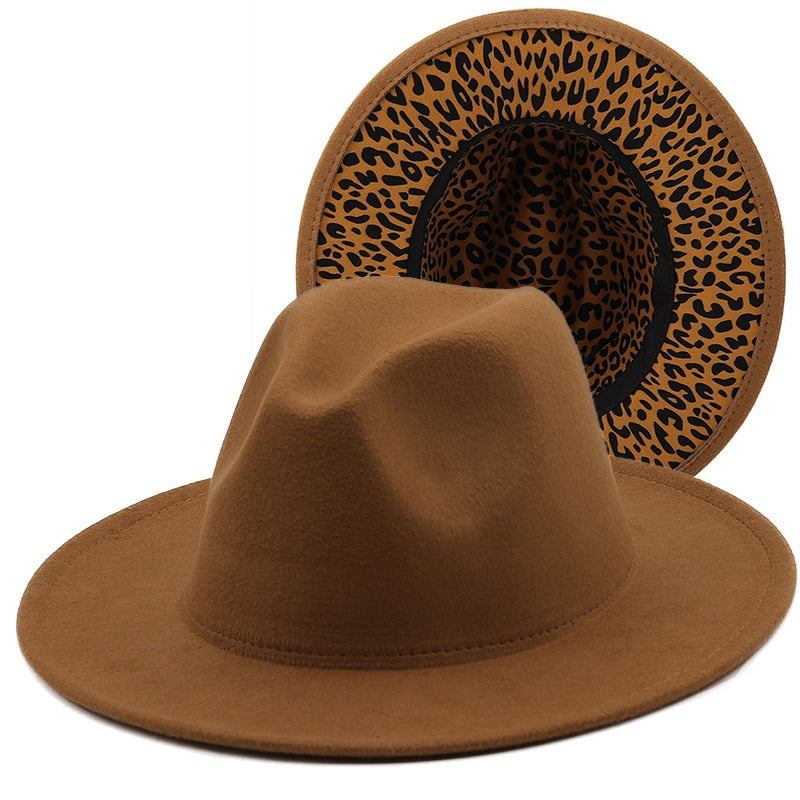 ELENI Fedora Hat in Brown