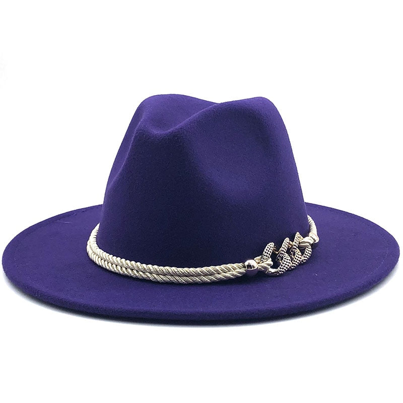 MERCELLA Fedora Hat in Purple