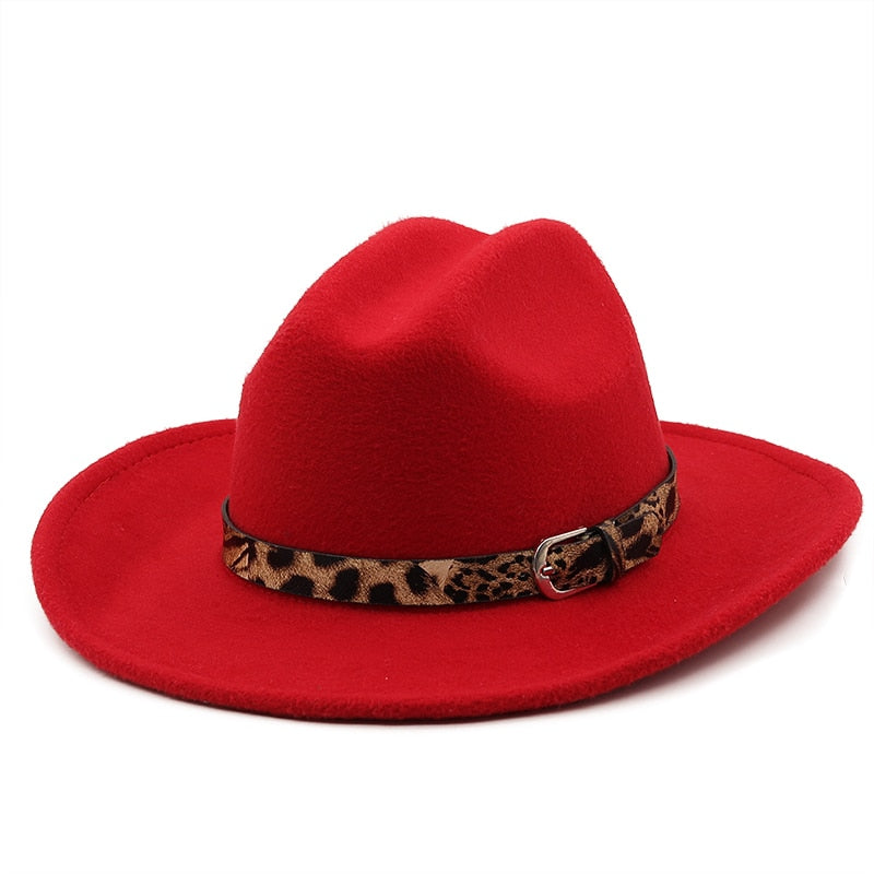 AYLA Fedora Hat in Red