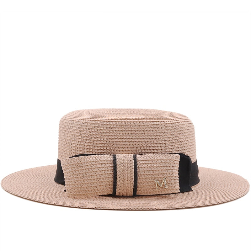 RENATA Straw Boater Hat