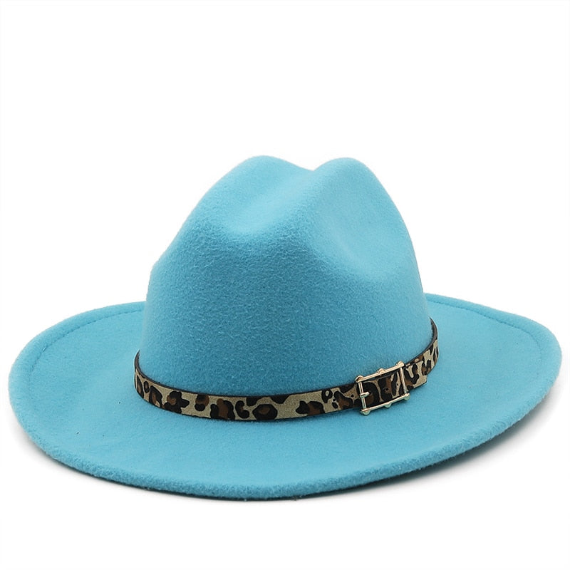 TENILLE Fedora Hat in Lake Blue