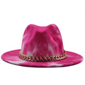 SOLANA Fedora Hat in Rose