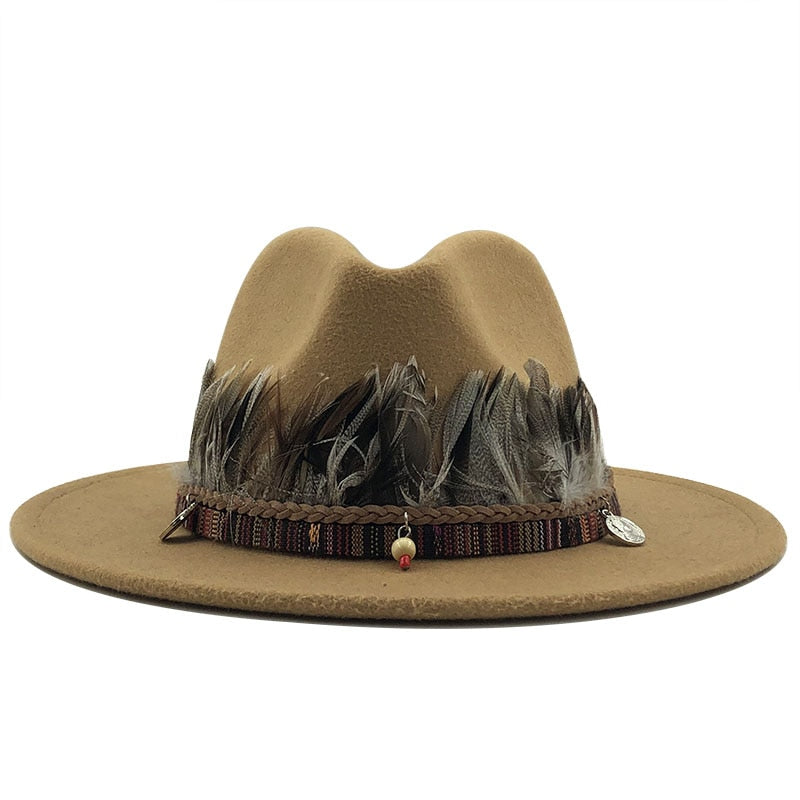 RUBY Fedora Hat in Light Khaki