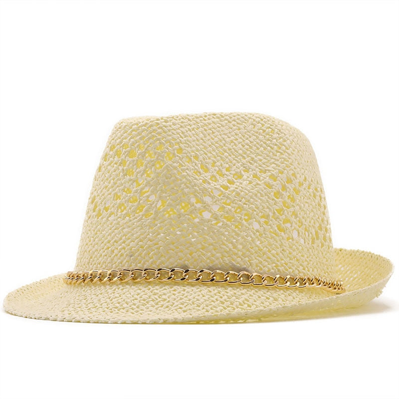 LAUNA Straw Trilby Hat