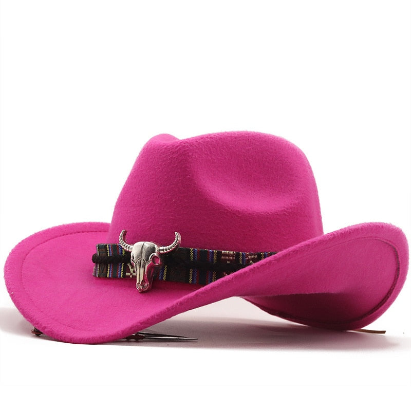 PELAYO Men's Felt Cowboy Hat