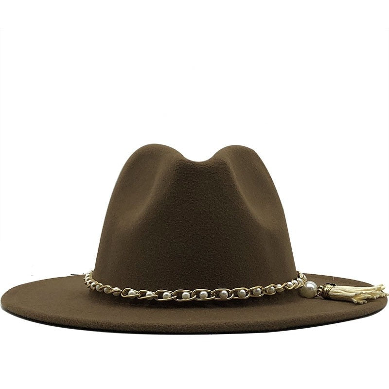 KELSEY Fedora Hat in Khaki