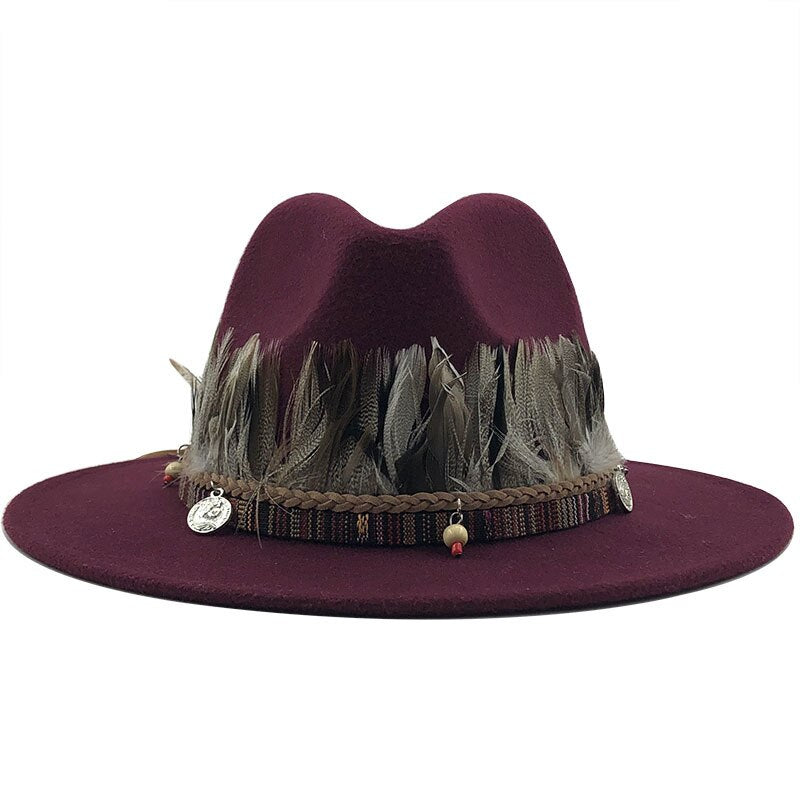 RUBY Fedora Hat in Wine