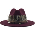 RUBY Fedora Hat in Wine