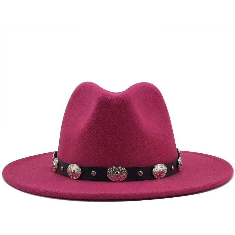 FERDINAND Men's Felt Fedora Hat in Rose