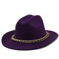 SARAHA Fedora Hat in Purple