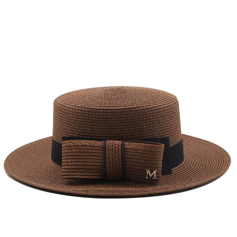 RENATA Panama Hat in Brown
