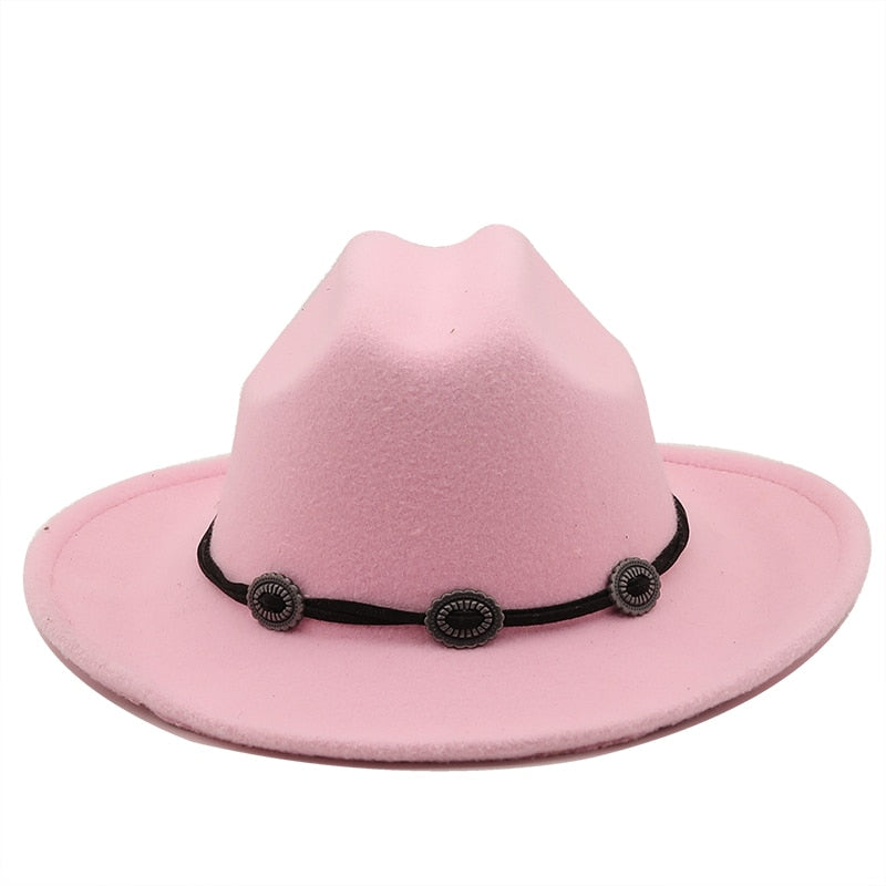 GEORGE Men's Felt Fedora Hat in Pink