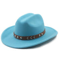 MAGNUS Men's Felt Cowboy Hat in Lake Blue