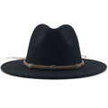 MAXIMILIAN Men's Felt Fedora Hat in Black