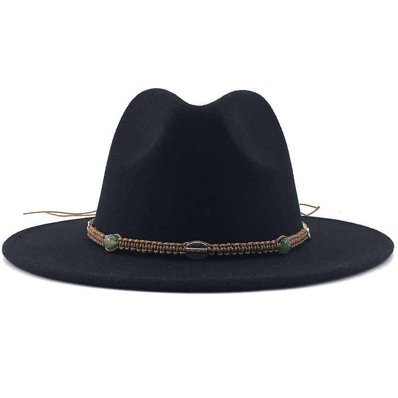 MAXIMILIAN Men's Felt Fedora Hat in Black
