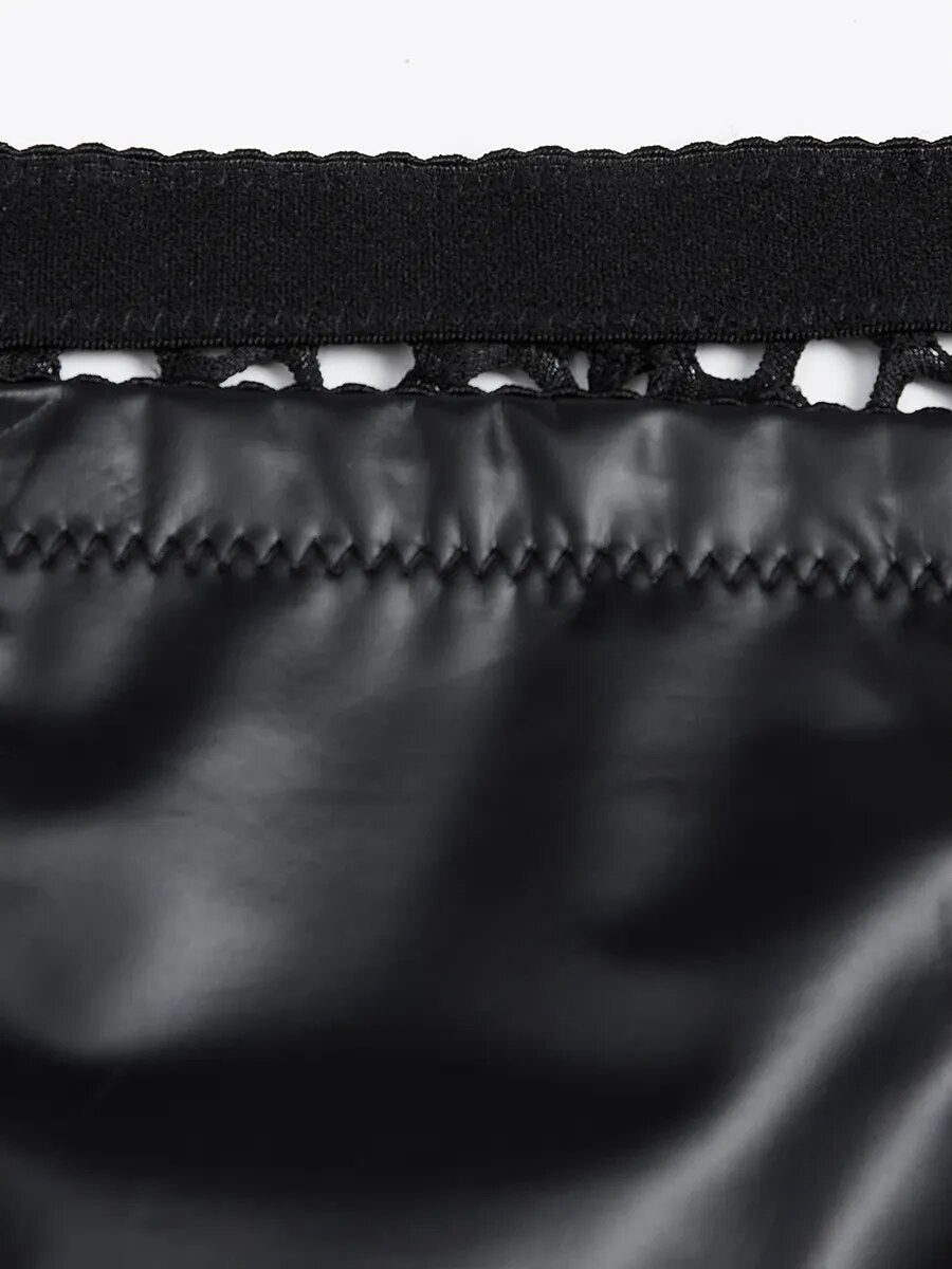 SHPWR-16 Synthetic Leather Butt Enhancer Underwear