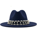 RAYNE Fedora Hat in Navy