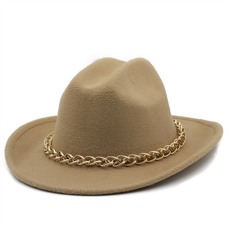 SARAHA Fedora Hat in Tan