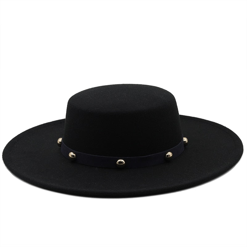 ADALYN Fedora Hat in Black