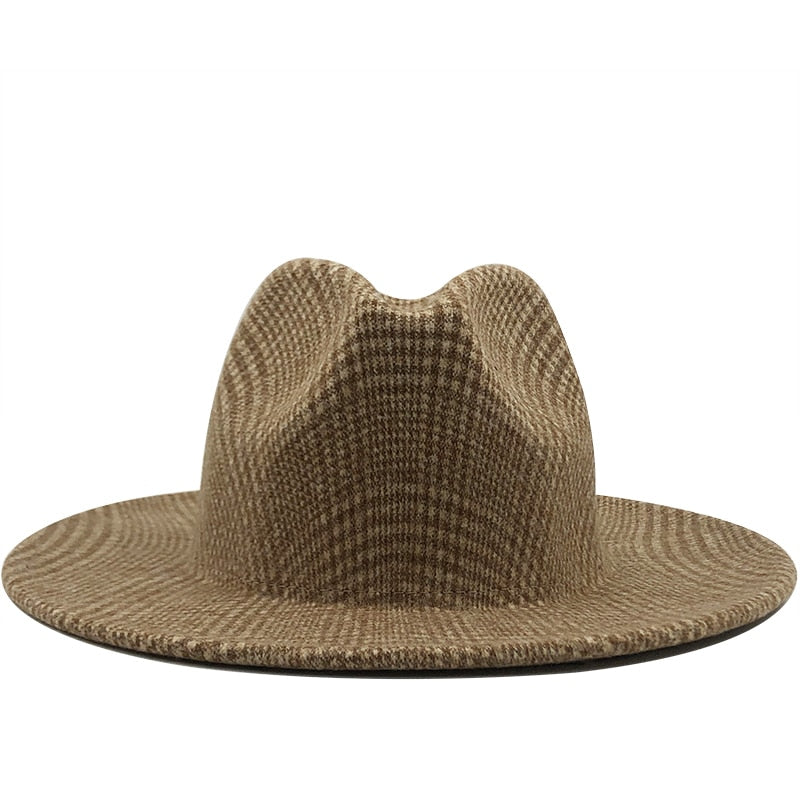 HENRY Men's Felt Fedora Hat in Khaki