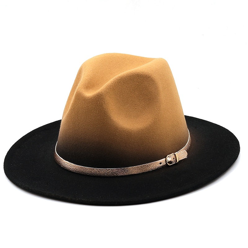 OSCAR Men's Felt Fedora Hat in Light Brown