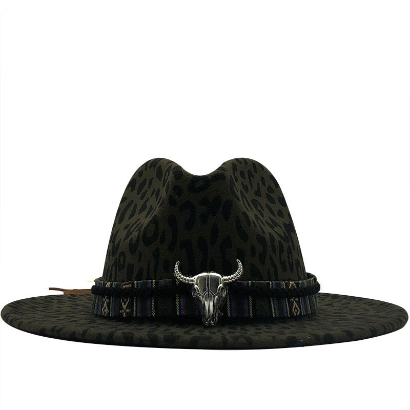 YULIA Fedora Hat in Green
