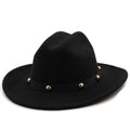 YAHARA Fedora Hat in Black