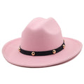 YAHARA Fedora Hat in Pink