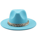 ESTELLA Fedora Hat in Lake Blue