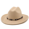 FRANCIS Men's Felt Fedora Hat in Beige