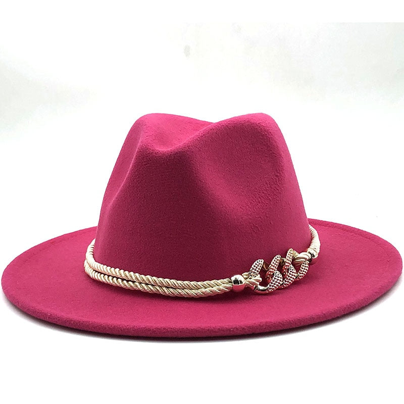 MERCELLA Fedora Hat in Rose