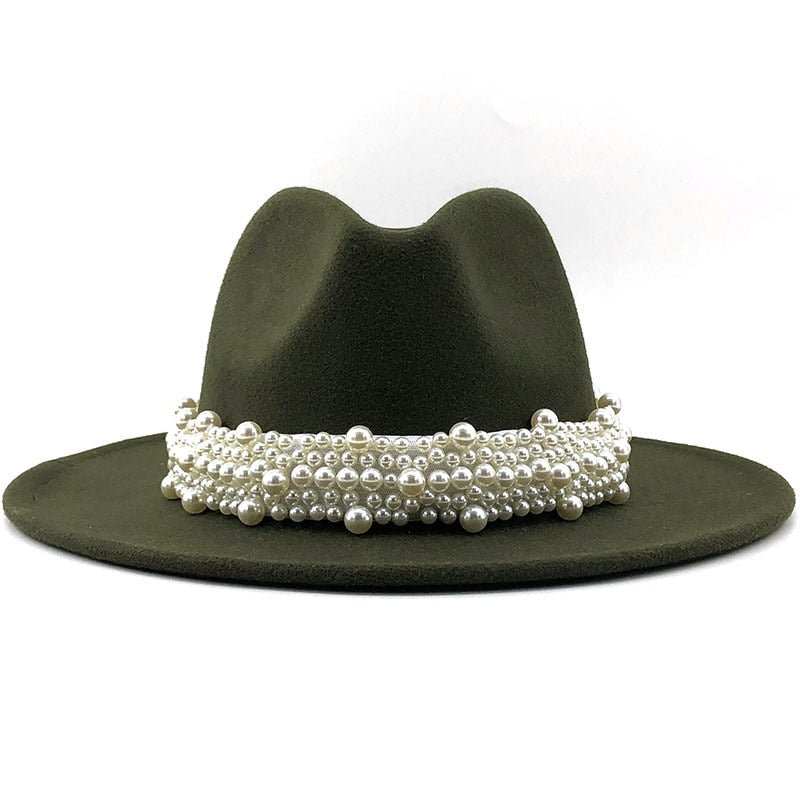 YAEL Pearl Hat in Green