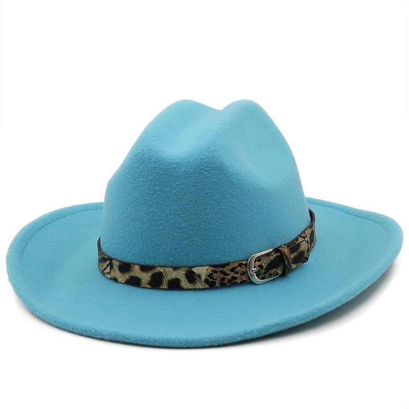 AYLA Fedora Hat in Lake Blue