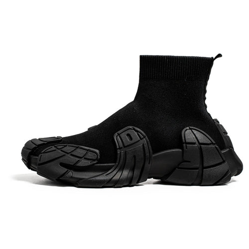 'Exo Radiance' X9X Sneakers in Obsidian Black